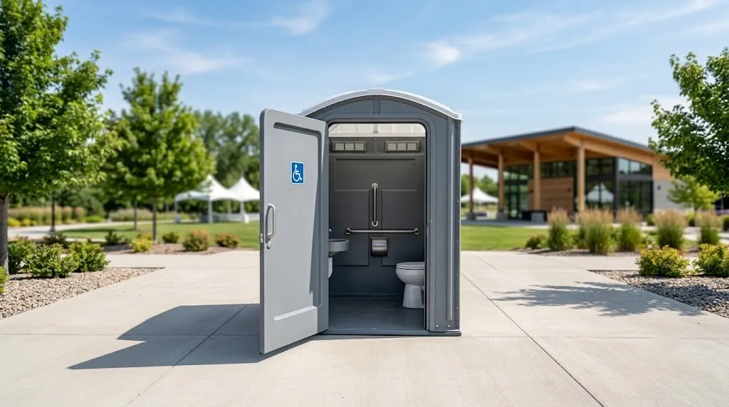 ADA accessible porta potty from our Greeley fleet